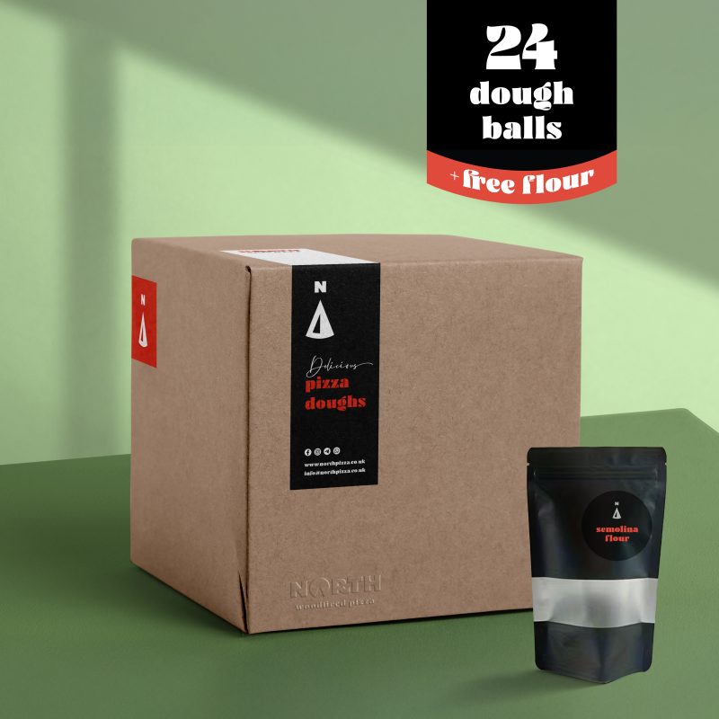 North Pizza dough packaging - NORTH PIZZA DOUGH X24
